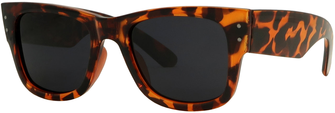1407PL - Wholesale Unisex Fashion Polarized Sunglasses w/Large Temples