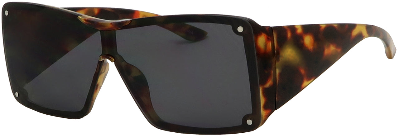 3708SD - Wholesale Women's Large One Piece Frame w/Large Temples Sunglasses