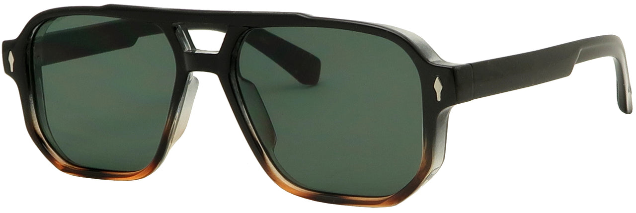 3723SD - Wholesale Unisex Plastic Aviator Frame Sunglasses