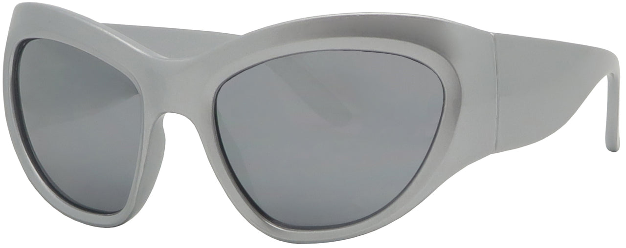 7748M - Wholesale Unisex Extra Large Plastic Spot Wrap Fashion Sunglasses