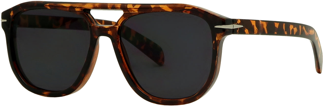 7761SD - Wholesale Unisex Double Bridged Fashion Sunglasses