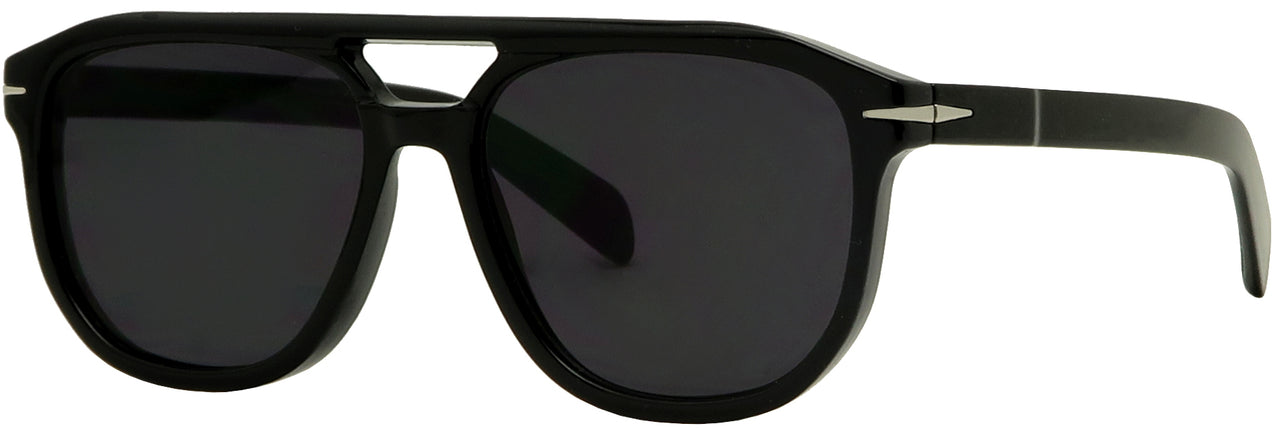 7761SD - Wholesale Unisex Double Bridged Fashion Sunglasses