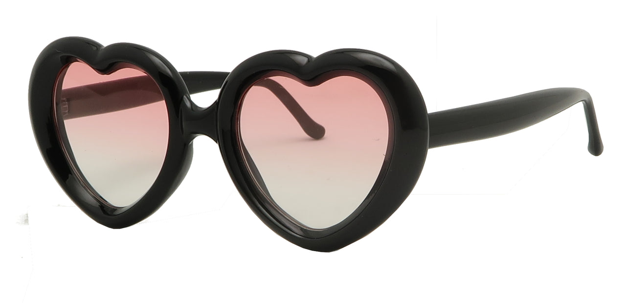 HT3707TM - Wholesale Women's Heart Shape Fashion Sunglasses