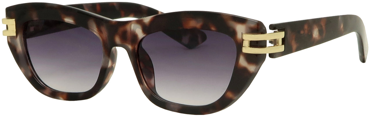 ML3718TM - Wholesale Women's Fashion Butterfly Frame w/Metal Temple Sunglasses
