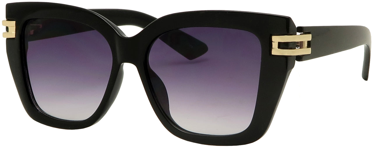 ML3719TM - Wholesale Women's Fashion Butterfly Frame w/Metal Temple Sunglasses (Copy)