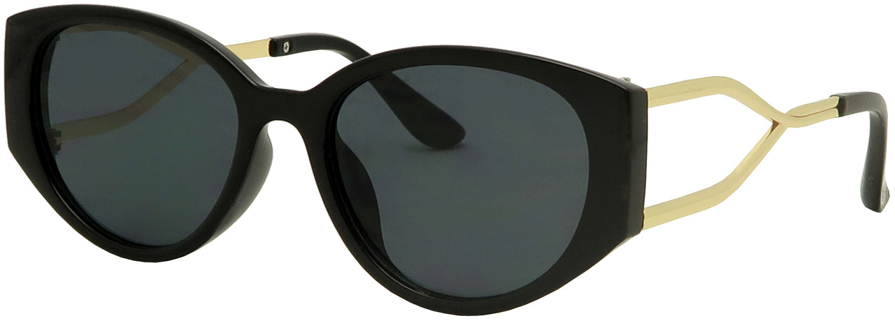 ML3726SD - Wholesale Women's Fashion Butterfly Frame w/Open Metal Vents Sunglasses