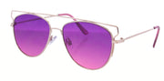 2192FTM - Wholesale Fashion Metal Flat Top Sunglasses in Gold