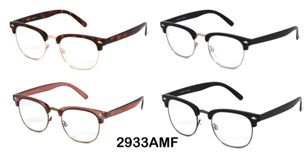 2933AMF - Wholesale Club Classic Style Multifocal Progressive Lens Reading Glasses