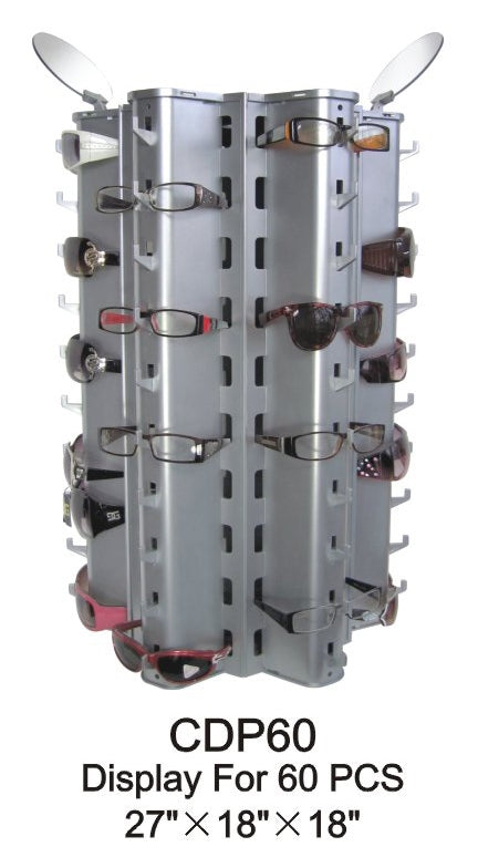 CDP60 - Wholesale Sturdy Tabletop Rotating Eyeglass Display for 60 Pairs