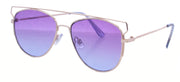 2192FTM - Wholesale Fashion Metal Flat Top Sunglasses in Gold