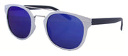 ML2887FSM - Wholesale Fashion Metal Bar Sunglasses with Flat Lens in Grey