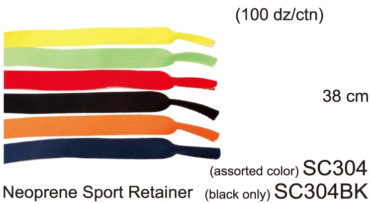 SC304BK - Wholesale Neoprene Sport Sunglasses Retainer Strap