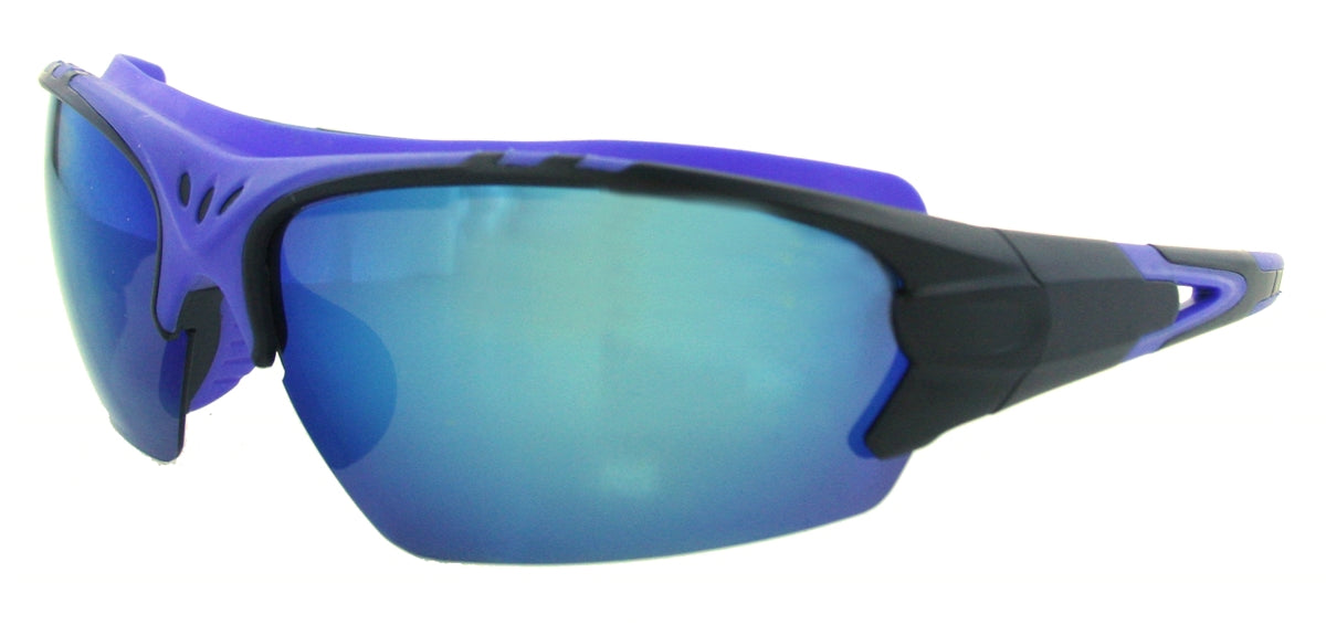 DB8657RPL - Wholesale Katalyst Double Injection Sport Sunglasses in Blue