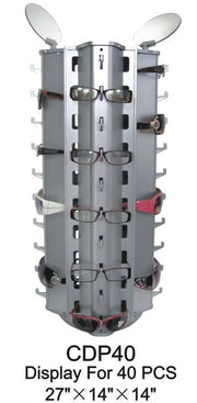 CDP40 - Wholesale Sturdy Tabletop Rotating Eyeglass Display for 40 Pairs