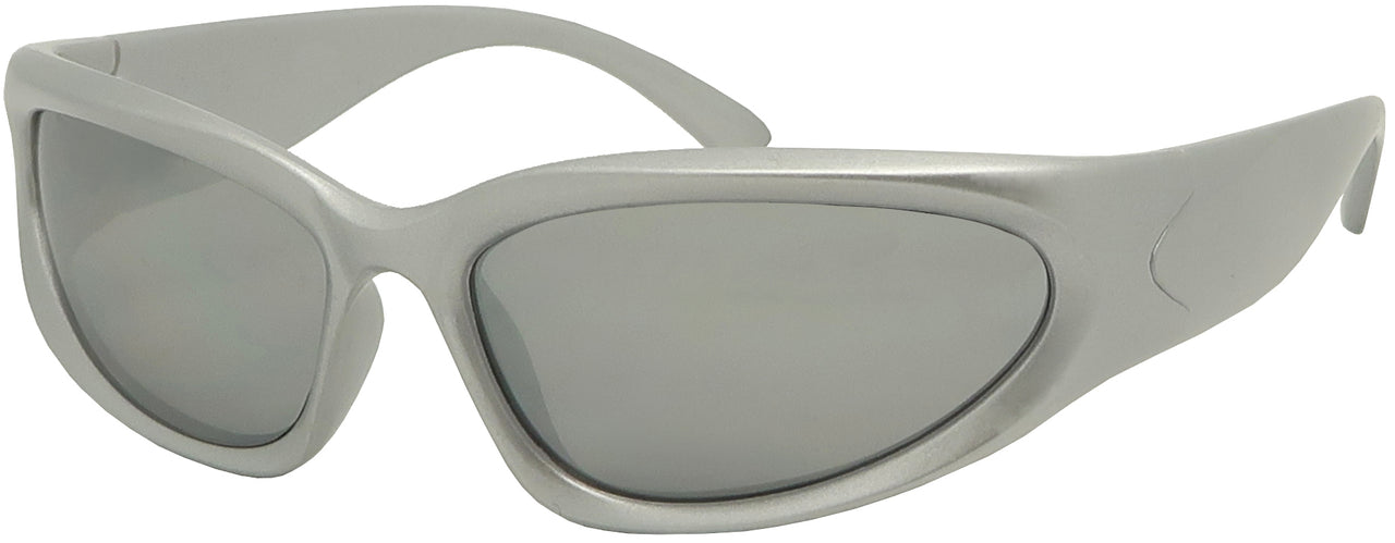 7742SM - Wholesale Unisex Sports Wrap Curvy Sport Sunglasses