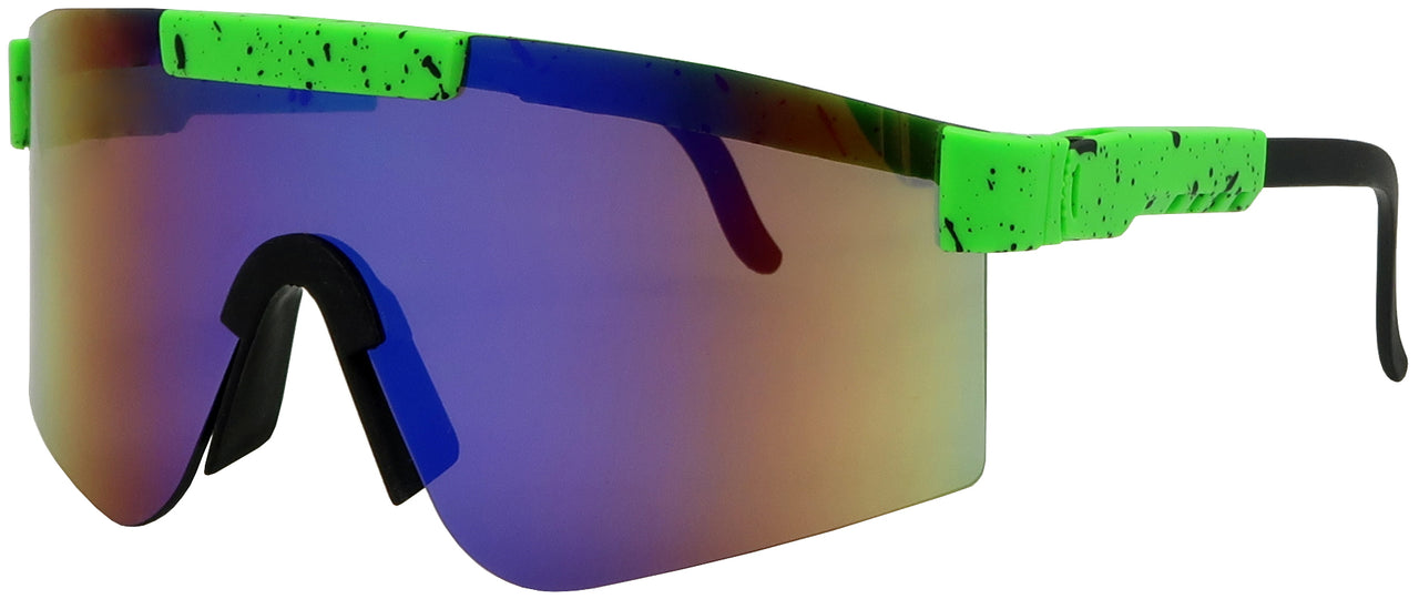 7751RV - Wholesale Sporty Shield Sunglasses with RV lens