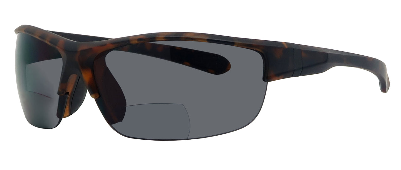 8908SBF - Wholesale Men's Sport Style Half Rim BiFocal Reading Sunglasses