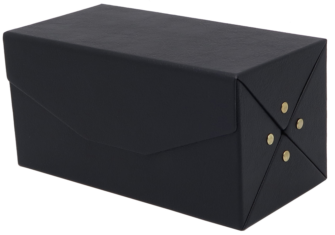 BF651BK - Wholesale Unique 4-Piece Foldup Eyewear Display Case in Matte Black