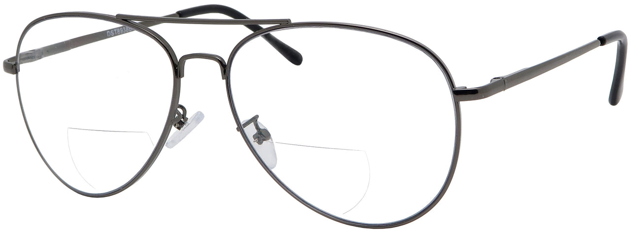 DST8938BF - Wholesale Aviator Style Metal Frame Bifocal Reading Glasses