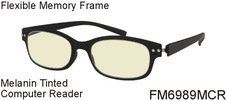 FM6989MCR - Wholesale Blue Light Blocking Tinted Computer Reading Glasses