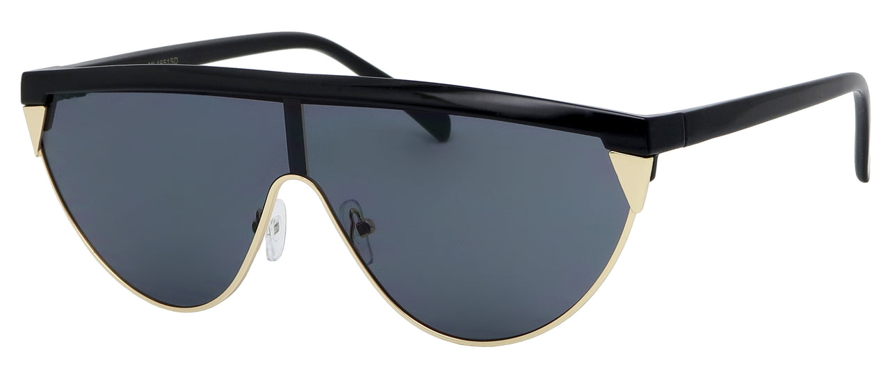 ML1651SD - Wholesale One Piece Fashion Shield Women's Sunglasses