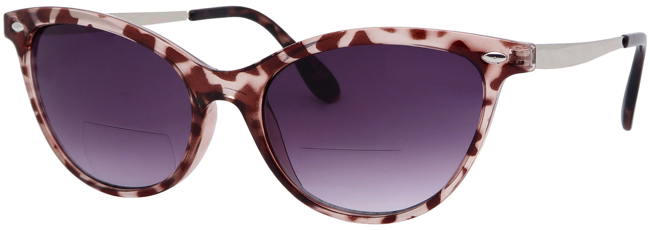 ML8926SBF - Wholesale Women's Cat Eye Frame w/metal temples BiFocal Reading Glasses