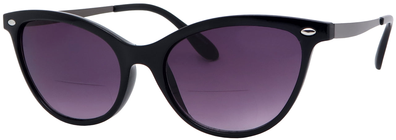 ML8926SBF - Wholesale Women's Cat Eye Frame w/metal temples BiFocal Reading Glasses