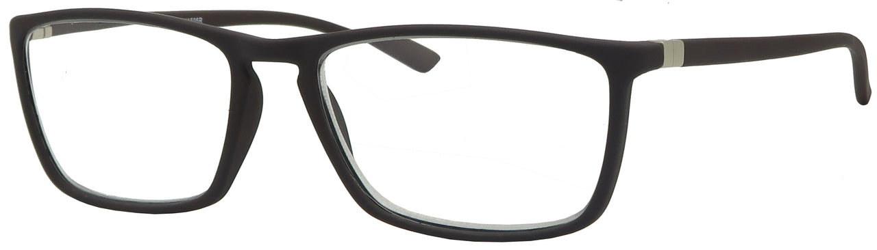 MSH1505R -  Wholesale Unisex Rectangular Rubberized Frame Reading Glasses