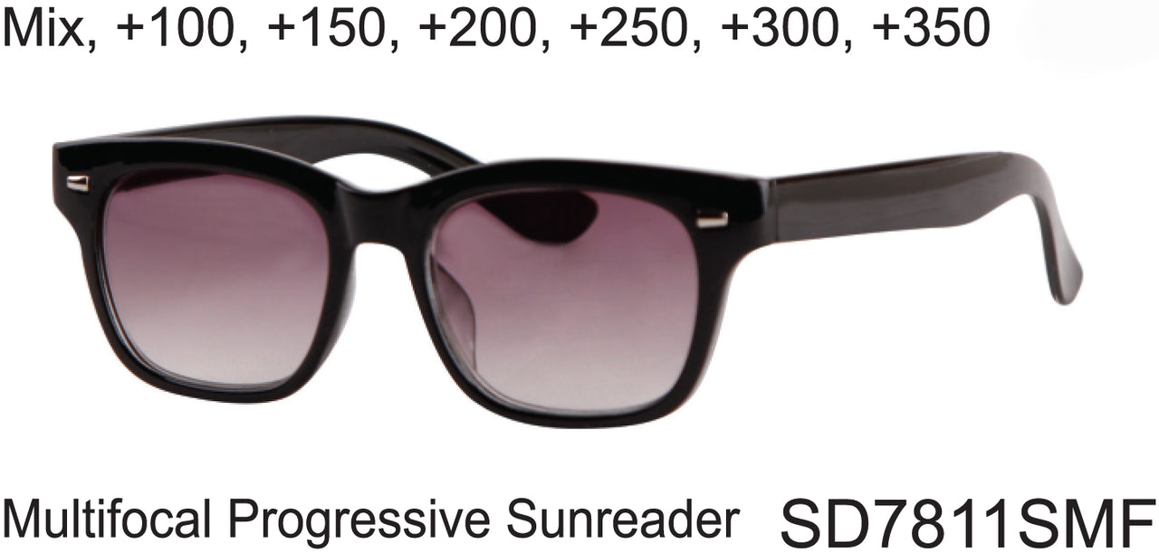 SD7811SMF - Wholesale Men's Multifocal Progressive Lens Reading Sunglasses