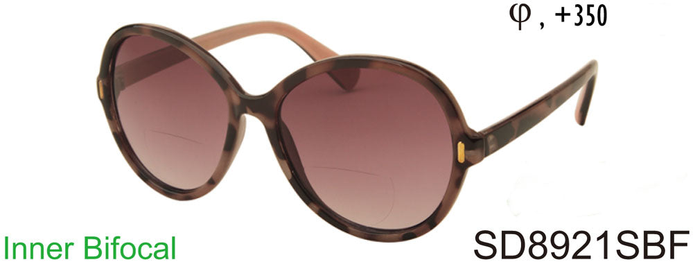 SD8921SBF - Wholesale Women's Round Studded BiFocal Reading Glasses