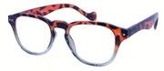 ST1941R - Wholesale Two Tone Square Keyhole Reading Glasses in Tortoise