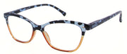 ST1949R - Wholesale Two Toned Cat Eye Women's Reading Glasses in Orange