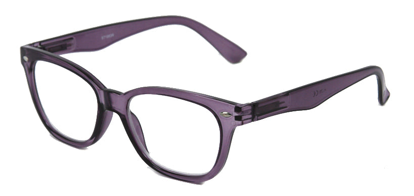 ST1953R - Wholesale Square Shaped Unisex Reading Glasses in Purple