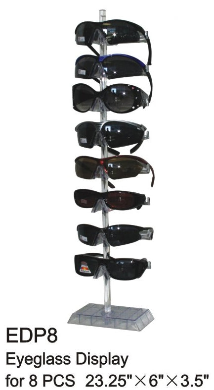 EDP8 - Wholesale Tabletop Eyeglass Display for 8 Pairs