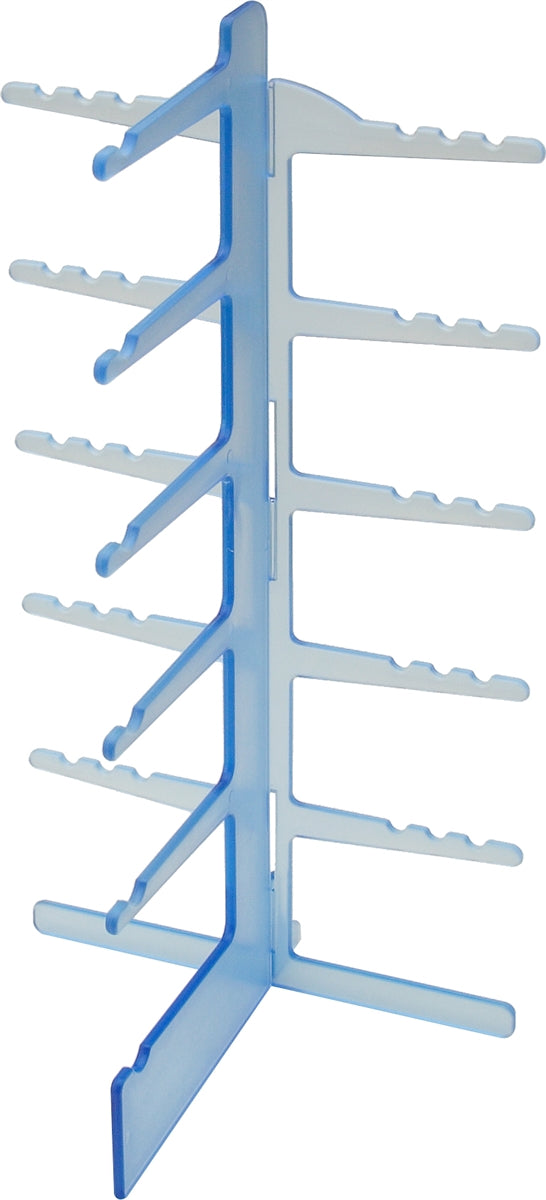 HDP6S-Blue - Wholesale Tabletop Eyeglass Display for 6 Pairs in Blue