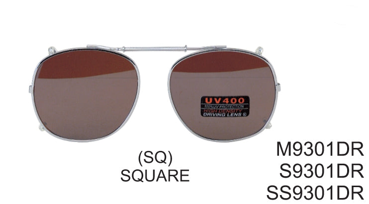 S9301DR - Wholesale Spring Clip on/Driving Sunglasses