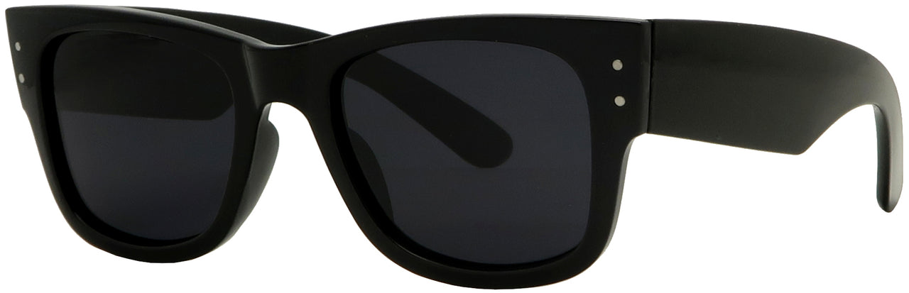 1407PL - Wholesale Unisex Fashion Polarized Sunglasses w/Large Temples