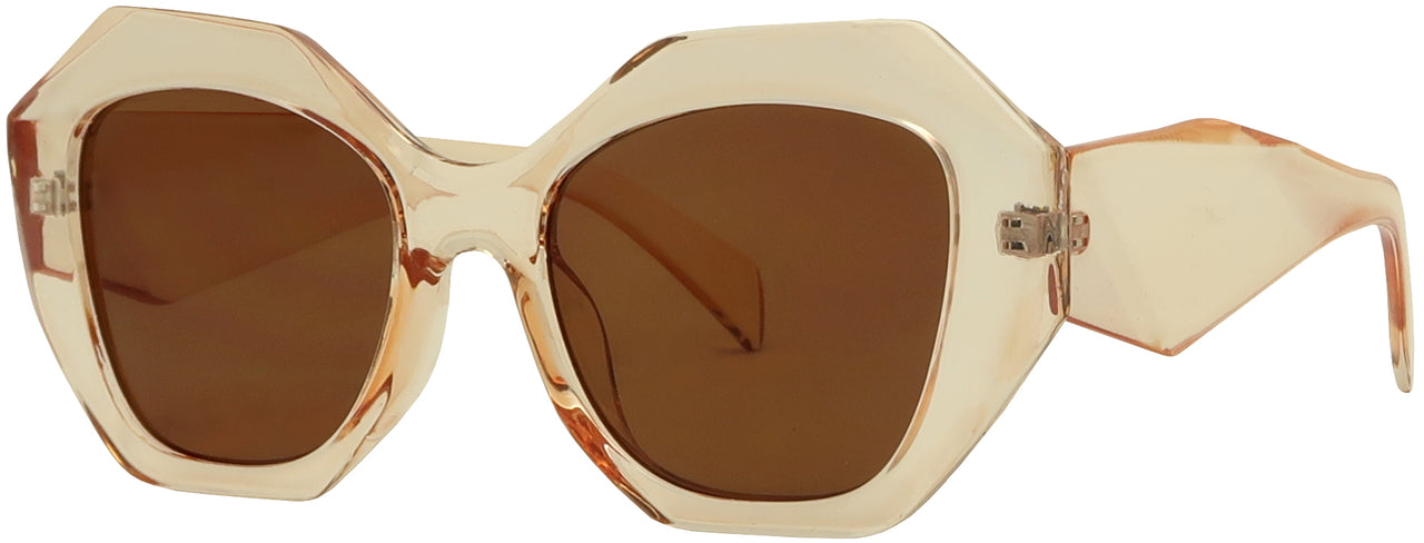 1483SD - Wholesale Women's Geometric Fashion Octagon Sunglasses