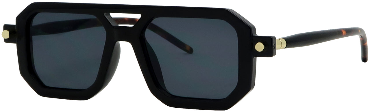1498SD - Wholesale Unisex Rectangular Aviator Style Fashion Sunglasses