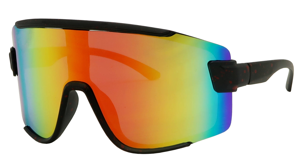 7749RV - Wholesale Super Sporty Shield Full Size Sunglasses with RV lens