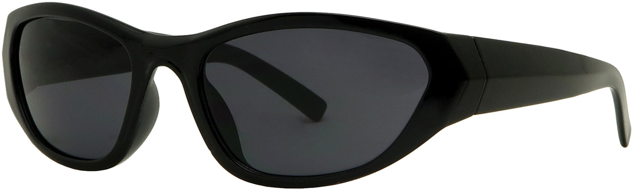 7765SD - Wholesale Unisex Plastic Sport Wrap Fashion Sunglasses