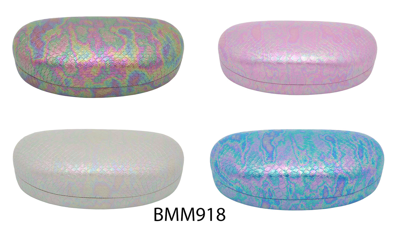 BMM918 - Wholesale Medium Size Iridescent Mermaid Pattern Eyewear Case