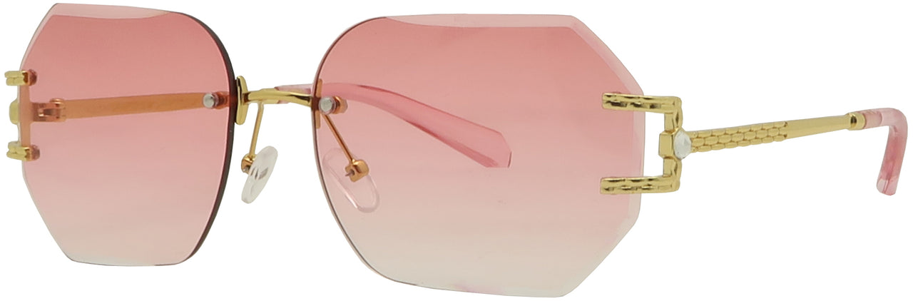 RH3192DC - Wholesale Women's Fashion Rhinestone Temple Sunglasses