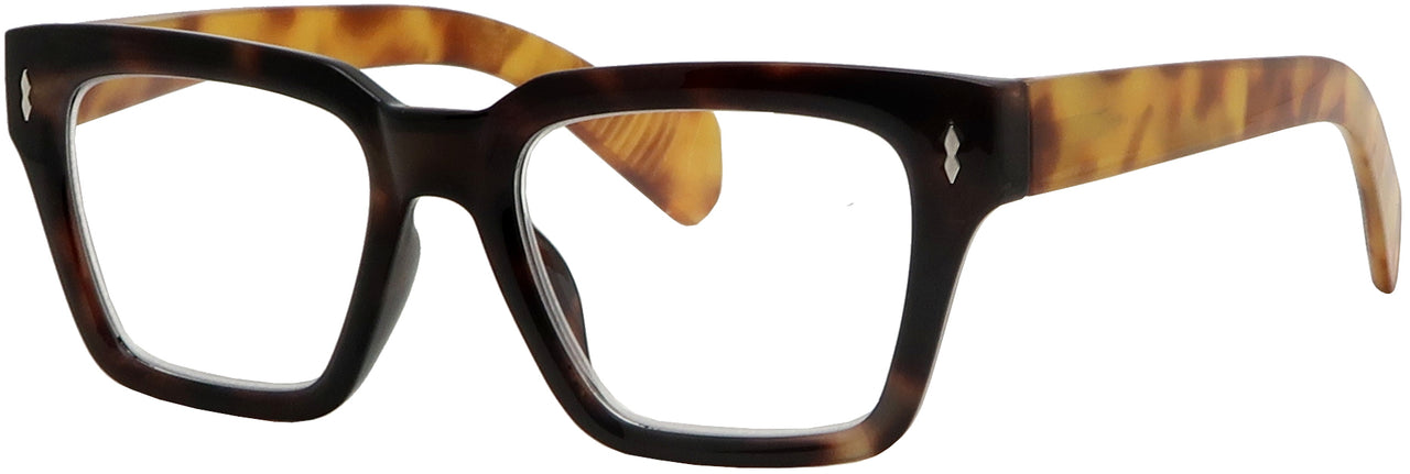 ST1544R -  Wholesale Men's Rectangular Frame Reading Glasses