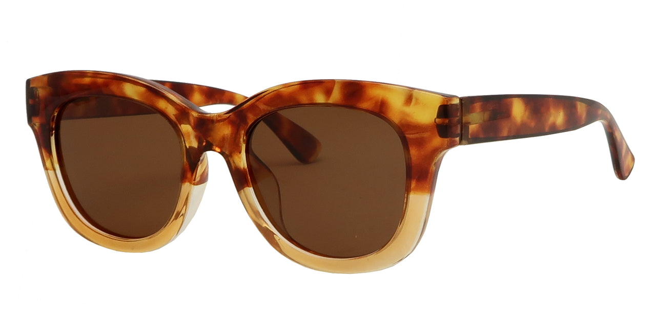 ST3709PL - Wholesale Women's Bold Thick Fashion Polarized Sunglasses