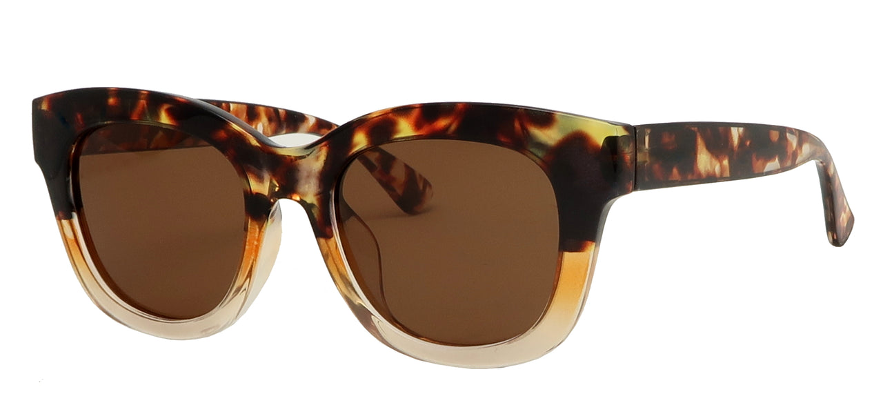 ST3709PL - Wholesale Women's Bold Thick Fashion Polarized Sunglasses