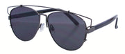 2191FTM - Wholesale Fashion Flat Top Sunglasses in Gunmetal