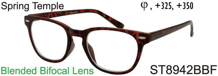 ST8942BBF - Wholesale Unisex Style Bifocal Reading Glasses in Tortoise