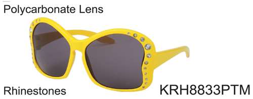 KRH8833PTM - Wholesale Kids Keyhole Butterfly Sunglasses