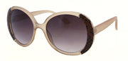 SN8919SBF - Wholesale Women's Big Round Style BiFocal Reading Sunglasses with Faux Snake Skin in Tan